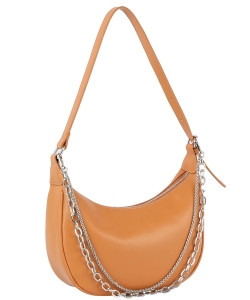 Fashion Chain Link Hobo Shoulder Bag GLE-0138 AMBER